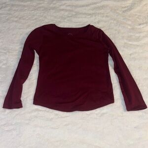 Wonder Nation Maroon 4-5 Long Sleeve Tee